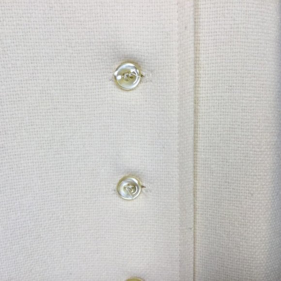 J.P. Allen Vintage 100% Wool Tweed Mid length Coat Beige Sz XL - Picture 5 of 8